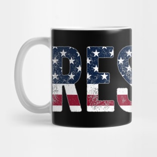 Resist USA Flag – Anti-Trump Political Activism Protest Mug